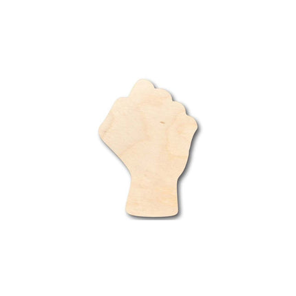 Unfinished Wood Raised Fist Shape - Craft - up to 46" DIY