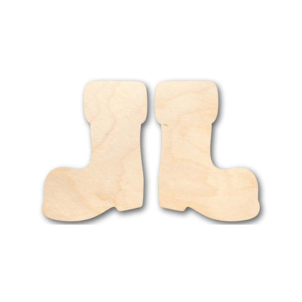 Unfinished Wood Santa Claus Boots Shape - Christmas - Ornament - Craft - up to 46" DIY