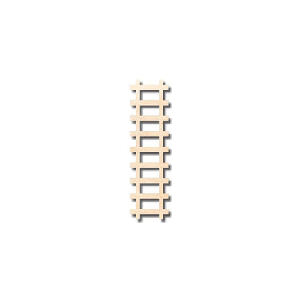 Unfinished Wood Train Track Shape - Craft - up to 46" DIY