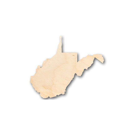 Unfinished Wood West Virginia Shape - State - Craft - up to 46" DIY