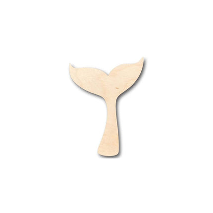 Unfinished Wood Whale Tail Shape - Ocean - Nursery - Craft - up to 46" DIY