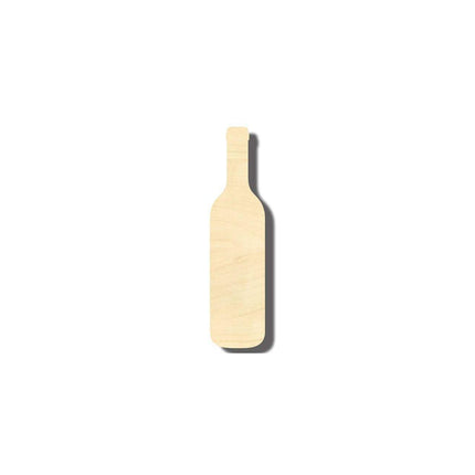 Unfinished Wood Wine Bottle Shape - Craft - up to 46" DIY