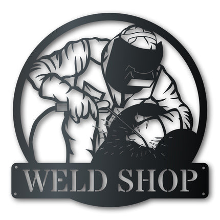 Metal Welder Wall Art - Custom Metal Sign - 14 Color Options